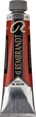 Produktbild von Rembrandt Ölfarbe Tube 40 ml Transparentoxidrot 378