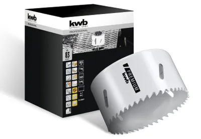 Obrázok produktu pre kwb ‎598083, Samostarný, Vŕtačka, Hliník, Meď, Sadrokartón, Plast, Oceľ, Drevo, Biela, dvojkovový, High-Speed ​​Steel (HSS), zliatina HSS-Co