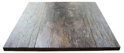 Obrázok produktu pre Stolová doska 70 x 70 cm pre bary a reštaurácie z cementitovej dosky s dreveným vzorom Zahara