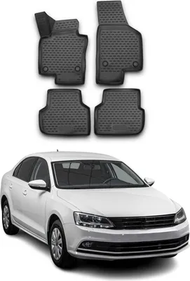 Immagine prodotto di 2010-2018 VW Jetta tappetini TPE nero 4 pezzi