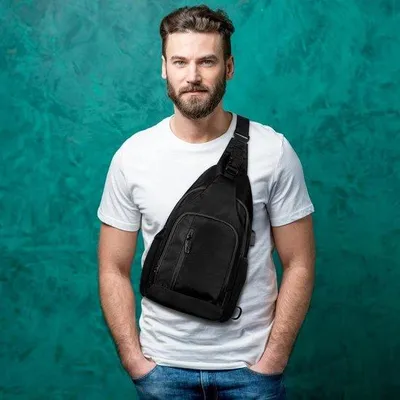 Produktbild von Famanu Sling Bag für Herren - Wasserfest, Verstellbare Schulterriemen