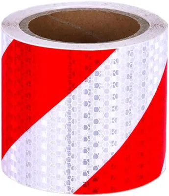 Image de Ruban réfléchissant de 10 cm x 10 m, rouge, étanche, adhésif, pour véhicules