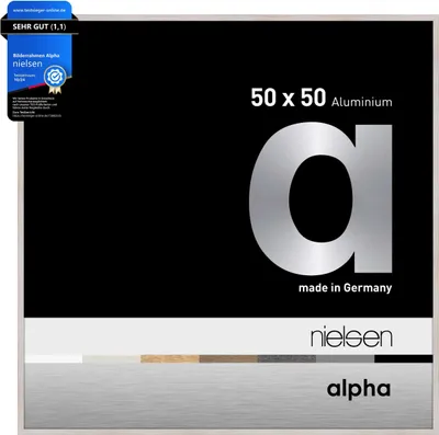 Produktbild von nielsen Aluminium Bilderrahmen Alpha, 50x50 cm, Eiche Weiß