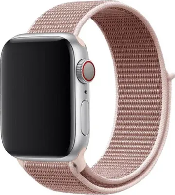 Obrázek produktu pro Swissten - Nylon Sumpcro Apple Watch 38-41mm (růžové zlato)