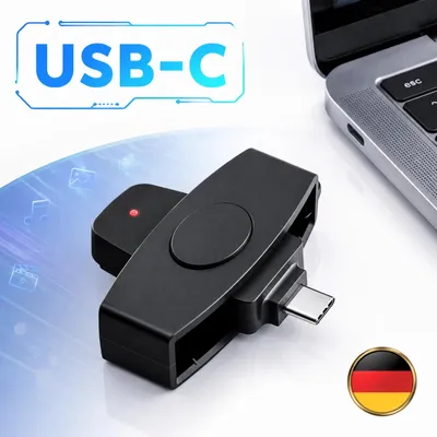 Immagine prodotto di Lettore di smart card per tessere sanitarie. Lettore di schede SIM e CAC con connessione USB
