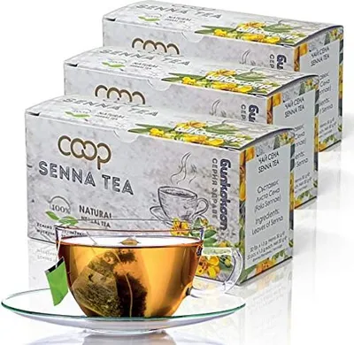 Produktbild von Sennablätterntee - Abführmittel, Detox, Gewichtsverlust, 3x20 Teebeutel, Senna Tee, 100% Natural