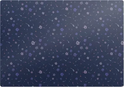 Produktbild von Nachtblumenmuster – Bodenschutzmatte – Stuhlunterlage 100x100 cm – Rutschfest – Hartbodenmatte