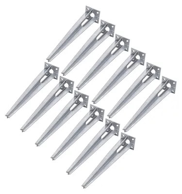 Produktbild von 12x Bodenhülse Einschlaghülse für Ø 40 mm Bodeneinschlaghülse 50 cm Länge Zaunpfahl verzinkt Aufnahme 100x100 mm