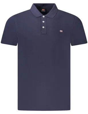 Obrázek produktu pro Norwegen 1963 Herren-Poloshirt Mit Kurzen Ärmeln Blau
