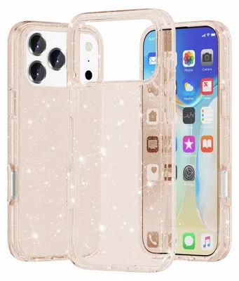 Produktbild von iPhone 18 Pro Hülle - Coverup Glitzer TPU Back Cover - Gold