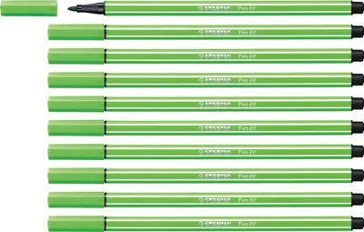 Produktbild von Premium-Filzstift - STABILO Pen 68 - 10er Pack -laubgrün