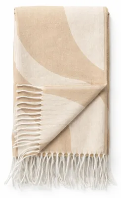 Produktbild von Dutch Decor Wohndecke Gewebt Swirl 140x180 cm Beige