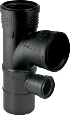 Produktbild von Geberit GE Silent-PP, Kombiabzweiger, 87,5 Grad, d 110, 90, 50 mm, 1 Stk.