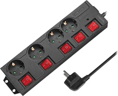Zdjęcie produktu dla LogiLink LPS251, 1,5 m, Wewnętrzna, Typu F, Type F (CEE 7/4), IP20, 1,5 mm²