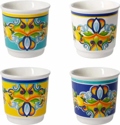 Image de Verres à agrumes, différentes couleurs, lot de 4