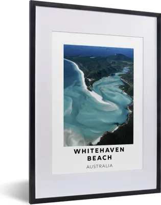 Produktbild von MuchoWow® Gerahmtes Poster Australien - Strand - Meer 30x40 cm - Poster mit Schwarzem Bilderrahmen Wandposter Rahmen Foto Bilder - Wandposter Schlafzimmer
