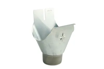Produktbild von Marley Rinnenstutzen NW 125/80 mm, halbrund, titan-zink