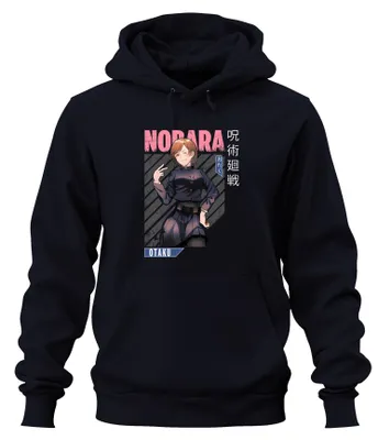 Immagine prodotto di Nobara Jujutsu Kaisen Anime Estetica Otaku Regalo Manga Vintage Unisex Felpa con cappuccio, Navy, XXL