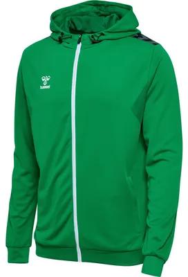 Produktbild von Hummel Authentic PL Zip Kapuzenjacke, grün, M, Herren
