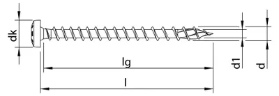 Produktbild von HECO-TOPIX-plus 4,5 x 16, Rundkopf, T-Drive, T-20, variables Vollgewinde, A3K, 500 Stück