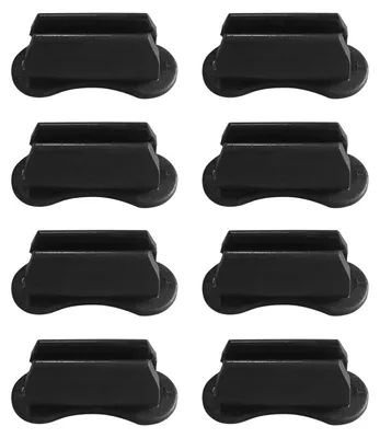 Produktbild von 8 schwarze Silikon-Stifthalter, selbstklebend, Kugelschreiberhalter, Stiftorganizer
