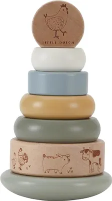Produktbild von Little Dutch Little Farm Holz-Stapelturm