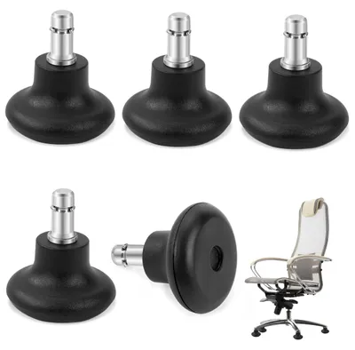 Obrázek produktu pro Kolečka na kancelářské židle, 11/22 mm, 5 kusů, černá, pro kancelářské použití