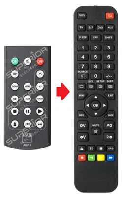 Produktbild von Ersatz Fernbedienung NAD AMP1 / AMP2 / AMP4