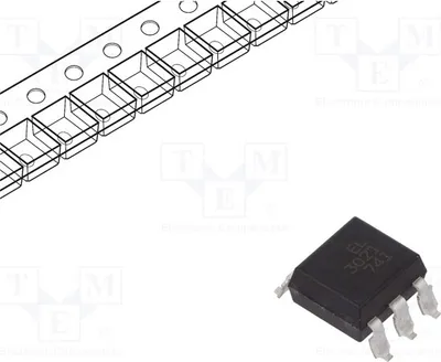 Obrázek produktu pro 1x Optotriak 100V/μs EL3021S(TA), optotriaky, 5 kV, 6 kanálů: 1 triak