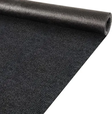 Produktbild von Läufer Teppichläufer Flurläufer Vorleger Teppich STRIBET Streifen Schwarz Robust Wasserabweisend Breite 100 cm Länge 240 cm