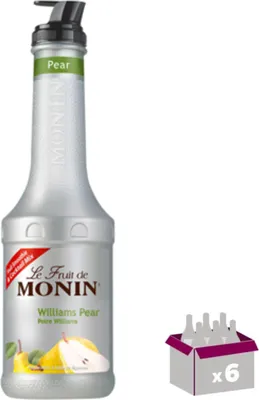 Produktbild von Lot de 6 Le fruit de Monin - Sirop de Poire - 1L
