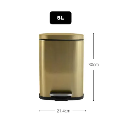 Produktbild von Spirella AKIRA, 5 l, Rechteckig, Stahl, Gold, Terrasse, Stahl