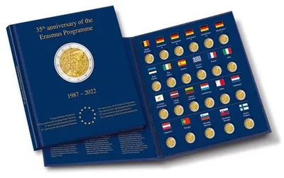 Produktbild von Münzalbum PRESSO Erasmus für 23x 2€ Münzen 2022