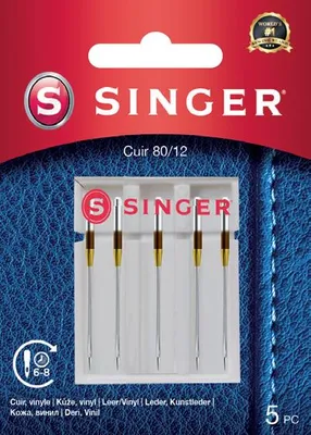 Obrázek produktu pro Jehly na kůži Singer 5x80