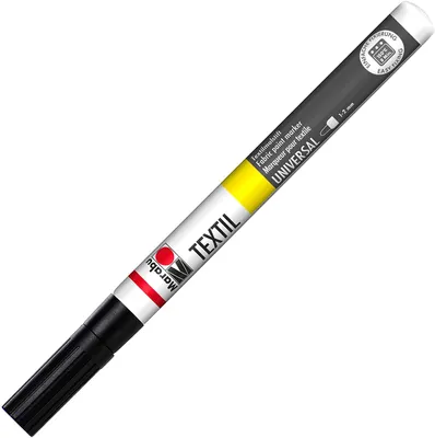 Produktbild von Marabu Textilmarker "Textil Painter" Strichstärke: 1-2 mm schwarz