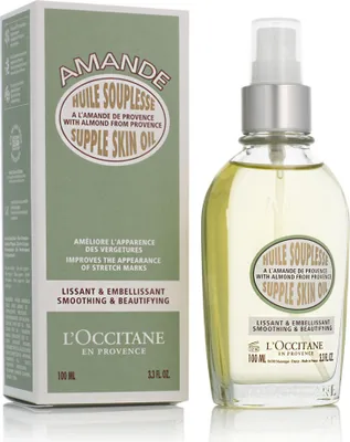 Produktbild von L'Occitane Almond Supple Skin Oil, Öl, Frauen, Kräftigend, Nährend, Glättend, Belebend, Jeder Hauttyp, 100 ml, Mandelöl