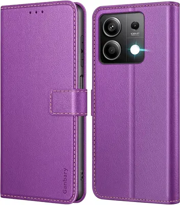 Immagine prodotto di Custodia per cellulare Xiaomi Redmi Note 13 5G Pelle Flip Cover Viola