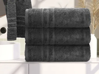 Obrázek produktu pro Osuška Comfort 70 x 140 cm tmavě šedá, 100% bavlna