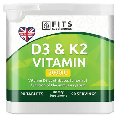 Produktbild von Vitamin D3 2000 IE mit Vitamin K2, 90 Tabletten