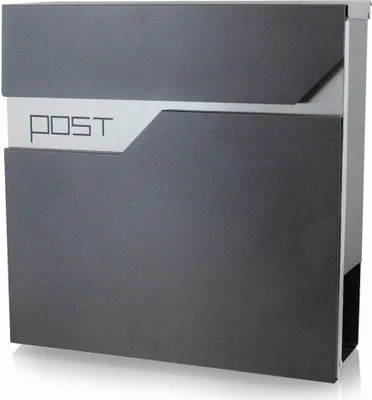 Produktbild von BITUXX Design Briefkasten mit Post Blende Graphit MS-16442