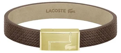 Image de Bracelet en cuir marron Monogram Leather 2040187 - Longueur : 17,5 cm.