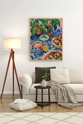 Produktbild von Wallity, Ersy1Ham35, Dekoratives gerahmtes Gemälde, Mehrfarbig, 100 % MASSIVES HOLZ, 33 x 48 cm