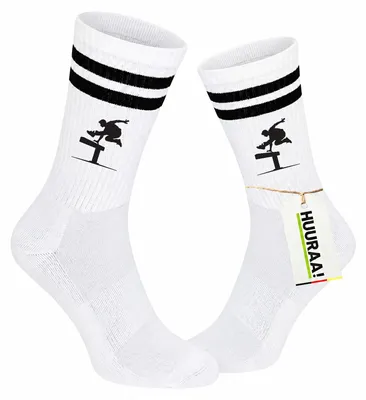 Produktbild von Huuraa Uni Socken Parkour Freerunning 37/41 Black Baumwolle Tennissocken Geschenkidee