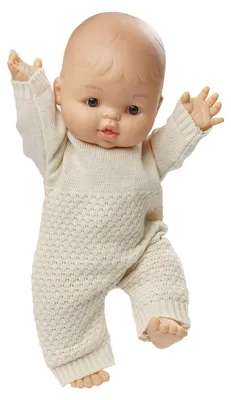 Produktbild von Gordi Puppe 34 cm mit -Strickstrampler, beige, Mädchen