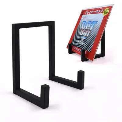 Vinyl-Plattenhalter Schwarz Metall für 1–10 LPs, 15,2x20,3x12,7 cm