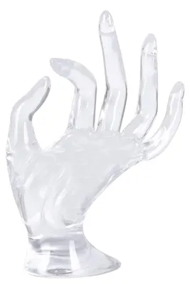 Schmuckständer Handform Mannequin transparent 17 cm