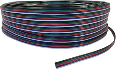 Produktbild von 1m LED RGB-W Kabel 5-adrig Verlängerungskabel Anschlusskabel Flachkabel für LED Streifen