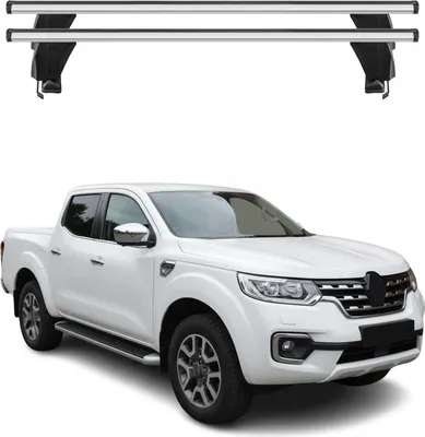 Image de Menabo Barres de toit Transversales pour Renault Alaskan 2016-2025 Alu Gris ABE