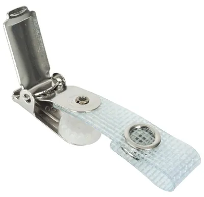 Produktbild von Dönges Metallclip für Ausweis-/Kartenhalter, textilverstärkte Lasche