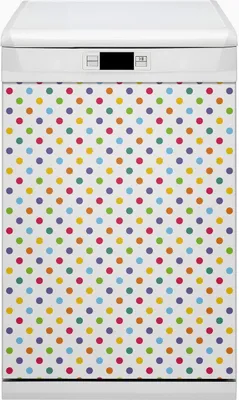 Produktbild von Küche Magnet für Spülmaschine Abwaschbar 45x80 cm Geschirrspüle - Farbige Punkte
